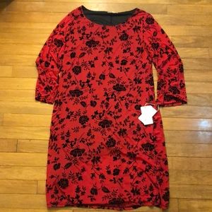 Haani New York Red Floral Dress